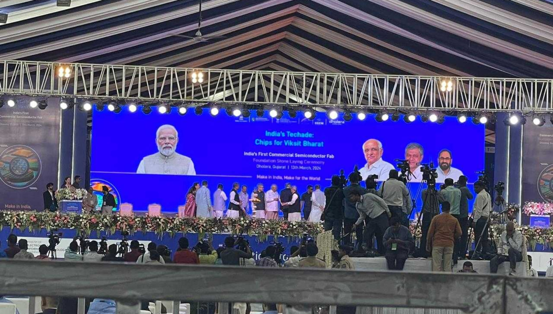 Empowering Tomorrow: PM Modi's Semiconductor Vision Ignites Dholera Smart City's Growth.